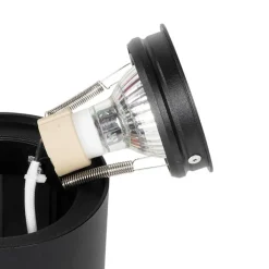 QAZQA Smarte Spots|Smarte Deckenleuchten*Smarter Deckenspot schwarz verstellbar inkl. Wifi GU10 - Rondoo up