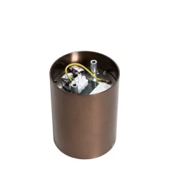 QAZQA Deckenstrahler|Aufbaustrahler*Smarter Deckenstrahler Dunkelbronze Dreh- und Kippbar Inkl. Wifi GU10 50mm - Rondoo Up