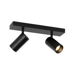 QAZQA Deckenstrahler|Aufbaustrahler*Smarter Deckenstrahler schwarz verstellbar 2-flammig inkl. 2 Wifi GU10 50mm - Jeana Luxe