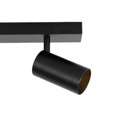 QAZQA Deckenstrahler|Aufbaustrahler*Smarter Deckenstrahler schwarz verstellbar 2-flammig inkl. 2 Wifi GU10 50mm - Jeana Luxe