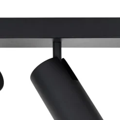 QAZQA Deckenstrahler|Aufbaustrahler*Smarter Deckenstrahler schwarz 2-flammig verstellbar inkl. 2 Wifi GU10 50mm - Renna