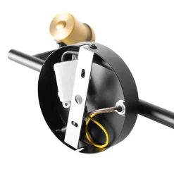 QAZQA Deckenstrahler|Aufbaustrahler*Smarter Deckenstrahler schwarz mit Gold und Rauchglas 2-flammig inkl. 2 Wifi P45 - Zuzanna