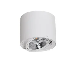 QAZQA Deckenstrahler|Aufbaustrahler*Smarter Deckenstrahler weiß dreh- und schwenkbar inkl. Wifi GU10 111mm - Rondoo Up