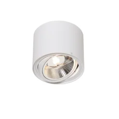 QAZQA Deckenstrahler|Aufbaustrahler*Smarter Deckenstrahler weiß dreh- und schwenkbar inkl. Wifi GU10 111mm - Rondoo Up