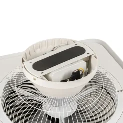 QAZQA Deckenventilator Mit Licht|Wohnzimmerlampen*Smarter Deckenventilator eckig schwarz inkl. LED dimmbar - Climo