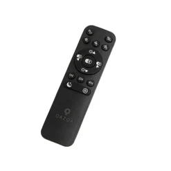 QAZQA Deckenventilator Mit Licht|Wohnzimmerlampen*Smarter Deckenventilator eckig schwarz inkl. LED dimmbar - Climo