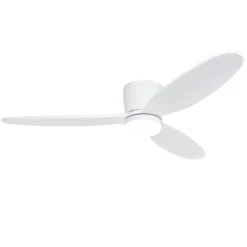 QAZQA Schlafzimmerlampen|Küchenlampen*Smarter Deckenventilator weiß 132cm inkl. LED Dimmbar in Kelvin mit Fernbedienung - Sofio