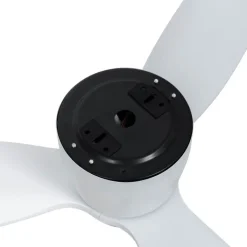 QAZQA Schlafzimmerlampen|Küchenlampen*Smarter Deckenventilator weiß 132cm inkl. LED Dimmbar in Kelvin mit Fernbedienung - Sofio