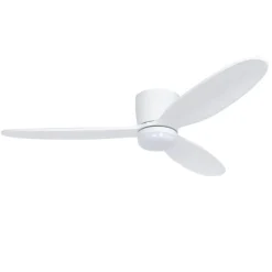 QAZQA Schlafzimmerlampen|Küchenlampen*Smarter Deckenventilator weiß 132cm inkl. LED Dimmbar in Kelvin mit Fernbedienung - Sofio