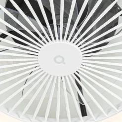 QAZQA Deckenventilator Mit Licht|Wohnzimmerlampen*Smarter Deckenventilator schwarz 54cm inkl. LED Dimmbar mit Fernbedienung - Dave