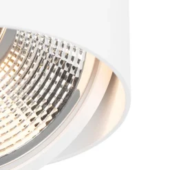 QAZQA Wandstrahler|Deckenstrahler*Smarter, dreh- und neigbarer Aufbaustrahler weiß inkl. Wifi GU10 111mm - Impact