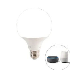 QAZQA Smarte Einbaustrahlers|Smarte Spots*Smarter Einbauspot schwarz inkl. WiFi G95 Lichtquelle - Insight