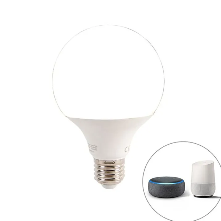 QAZQA Smarte Einbaustrahlers|Smarte Spots*Smarter Einbauspot schwarz inkl. WiFi G95 Lichtquelle - Insight