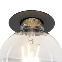 QAZQA Smarte Einbaustrahlers|Smarte Spots*Smarter Einbauspot schwarz inkl. WiFi G95 Lichtquelle - Insight