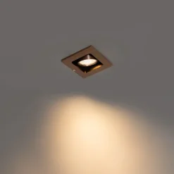 QAZQA Einbaustrahler|Wohnzimmerlampen*Smarter Einbaustrahler Dunkelbronze Dreh- und Kippbar inkl. Wifi GU10 50mm - Qure