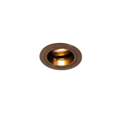 QAZQA Einbaustrahler|Wohnzimmerlampen*Smarter Einbaustrahler Dunkelbronze Rund Kipp- und Drehbar inkl. Wifi GU10 50mm - Chuck