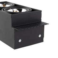 QAZQA Küchenlampen|Einbaustrahler*Smarter Einbaustrahler schwarz rahmenlos 2-flammig inkl. 2 Wifi GU10 70mm - Oneon