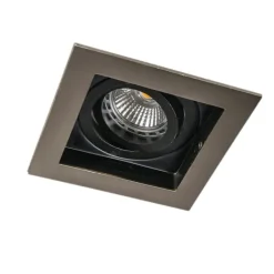 QAZQA Smarte Einbaustrahlers|Smarte Spots*Smarter Einbaustrahler Stahl inkl. Wifi GU10 Lichtquelle - Carree