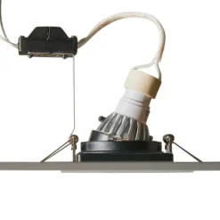 QAZQA Smarte Einbaustrahlers|Smarte Spots*Smarter Einbaustrahler Stahl inkl. Wifi GU10 Lichtquelle - Carree