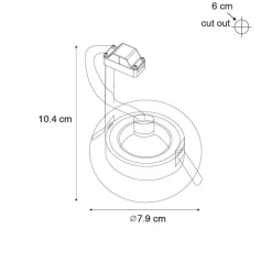 QAZQA Außenstrahler|Einbaustrahler*Smarter Einbaustrahler Weiß Rund IP44 inkl. Wifi GU10 50mm - Xena