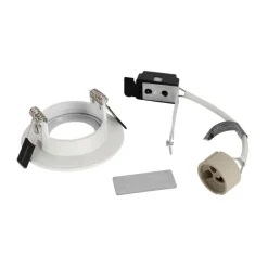 QAZQA Außenstrahler|Einbaustrahler*Smarter Einbaustrahler Weiß Rund IP44 inkl. Wifi GU10 50mm - Xena