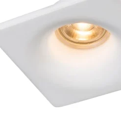 QAZQA Einbaustrahler|Esszimmerlampen*Smarter Einbaustrahler weiß 12 cm rund inkl. Wifi GU10 50mm - Gypsy
