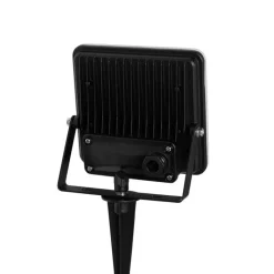 QAZQA Gartenbeleuchtung|Smarte Außenbeleuchtung*Smarter Heizkörper schwarz 14,5 cm inkl. LED IP65 mit Erdungsstift - Ruud