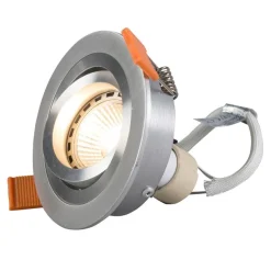 QAZQA Smarte Einbaustrahlers|Smarte Spots*Smarter moderner Einbaustrahler Stahl inkl. Wifi GU10 Lichtquelle - Rondoo