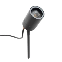 QAZQA Gartenbeleuchtung|Smarte Außenbeleuchtung*Smarter moderner Spike-Spot anthrazit IP44 inkl. WiFi GU10 - Solo
