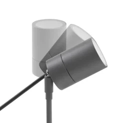 QAZQA Gartenbeleuchtung|Smarte Außenbeleuchtung*Smarter moderner Spike-Spot anthrazit IP44 inkl. WiFi GU10 - Solo
