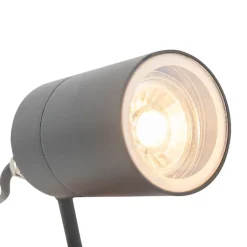 QAZQA Gartenbeleuchtung|Smarte Außenbeleuchtung*Smarter moderner Spike-Spot anthrazit IP44 inkl. WiFi GU10 - Solo