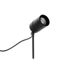 QAZQA Gartenbeleuchtung|Smarte Außenbeleuchtung*Smarter moderner Spike-Spot schwarz IP44 inkl. WiFi GU10 - Solo