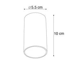 QAZQA Smarte Spots|Smarte Deckenleuchten*Smarter moderner Spot weiß inkl. WiFi GU10 Lichtquelle - Tuba