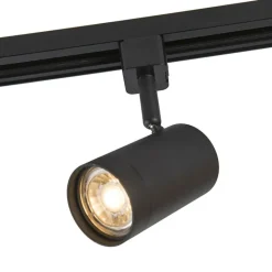 QAZQA Smarte Spots|Deckenstrahler*Smarter Schienenstrahler schwarz 1-phasig inkl. Wifi GU10 - Iconic Jeana