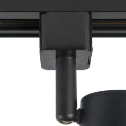 QAZQA Smarte Spots|Deckenstrahler*Smarter Schienenstrahler schwarz 1-phasig inkl. Wifi GU10 - Iconic Jeana