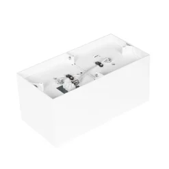 QAZQA Deckenstrahler|Aufbaustrahler*Smarter Spot White Rechteckig 2-Licht Inkl. 2 Wifi GU10 111mm - Box