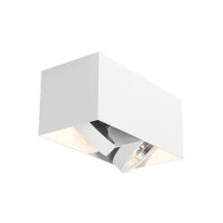 QAZQA Deckenstrahler|Aufbaustrahler*Smarter Spot White Rechteckig 2-Licht Inkl. 2 Wifi GU10 111mm - Box