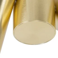 QAZQA Deckenstrahler|Aufbaustrahler*Smarter Strahler Messing 2-flammig Verstellbar Inkl. 2 Wifi GU10 50mm - Michael