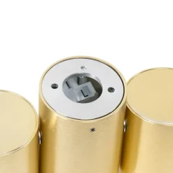 QAZQA Deckenstrahler|Aufbaustrahler*Smarter Strahler Messing 2-flammig Verstellbar Inkl. 2 Wifi GU10 50mm - Michael