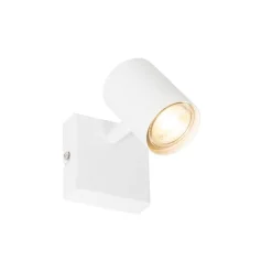 QAZQA Wandstrahler|Deckenstrahler*Smarter Strahler weiß verstellbar quadratisch inkl. Wifi GU10 50mm - Jeana