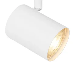 QAZQA Wandstrahler|Deckenstrahler*Smarter Strahler weiß verstellbar quadratisch inkl. Wifi GU10 50mm - Jeana