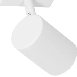 QAZQA Wandstrahler|Deckenstrahler*Smarter Strahler weiß verstellbar quadratisch inkl. Wifi GU10 50mm - Jeana