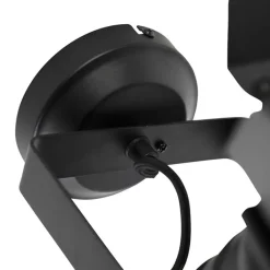 QAZQA Smarte Spots|Smarte Deckenleuchten*Smarter Studiospot schwarz dreh- und neigbar inkl. Wifi A60 - Movie