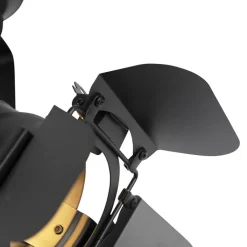 QAZQA Smarte Spots|Smarte Deckenleuchten*Smarter Studiospot schwarz dreh- und neigbar inkl. Wifi A60 - Movie