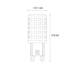 LUUMR Smarte Glühbirnen|Led Lampen*Smartes dimmbares LED-Leuchtmittel G9 hell 2,5 W 250 lm 2700-6500 K