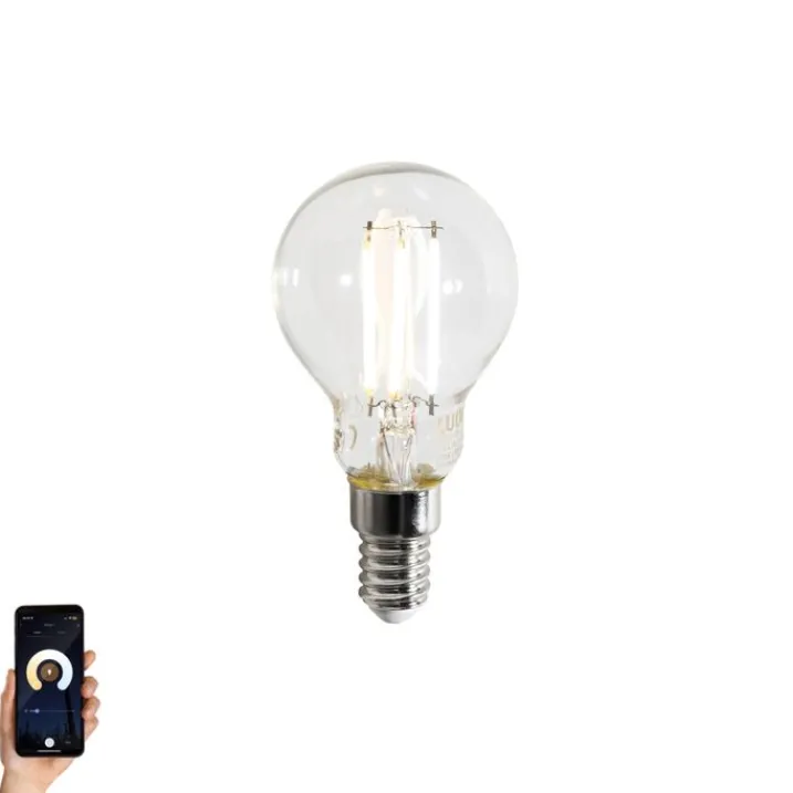 LUUMR Smarte Glühbirnen|Led Lampen*Smartes E14 LED-Leuchtmittel P45 Klar 4,2W 470lm 2700-6500K