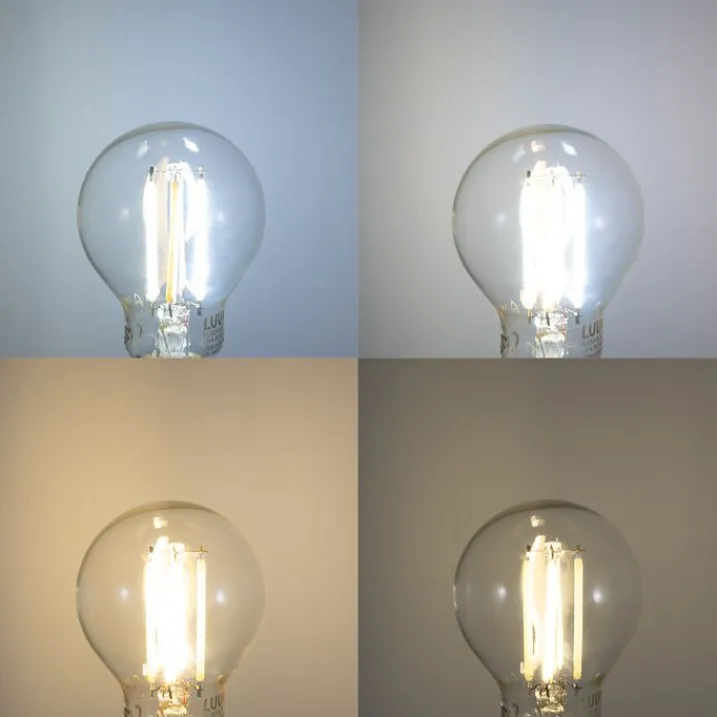 LUUMR Smarte Glühbirnen|Led Lampen*Smartes E14 LED-Leuchtmittel P45 Klar 4,2W 470lm 2700-6500K