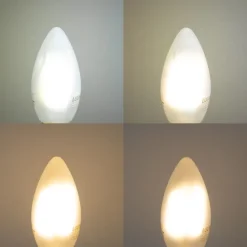 LUUMR Smarte Glühbirnen|Led Lampen*Smartes E14 LED-Leuchtmittel C35 Matt 4,2W 470lm 2700-6500K