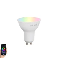 LUUMR Smarte Glühbirnen|Led Lampen*Smartes GU10 50mm dimmbares LED-Leuchtmittel Opal 4,7W 400lm 2700-6500K