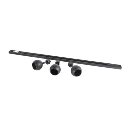 QAZQA Smarte Spots|Deckenstrahler*Smartes modernes Schienensystem schwarz 1-phasig inkl. 3 Wifi GU10 - Iconic Gissi